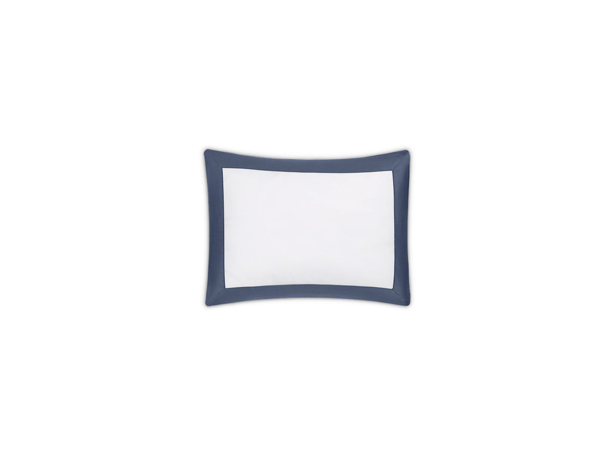 Boudoir Sham - Matouk Emory Pillow Sham in Steel Blue at Fig Linens and Home