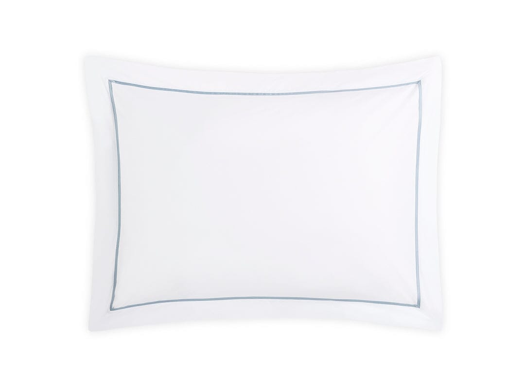 Pillow Sham - Gatsby Hazy Blue Bedding - Giza Percale Cotton Bed Linens