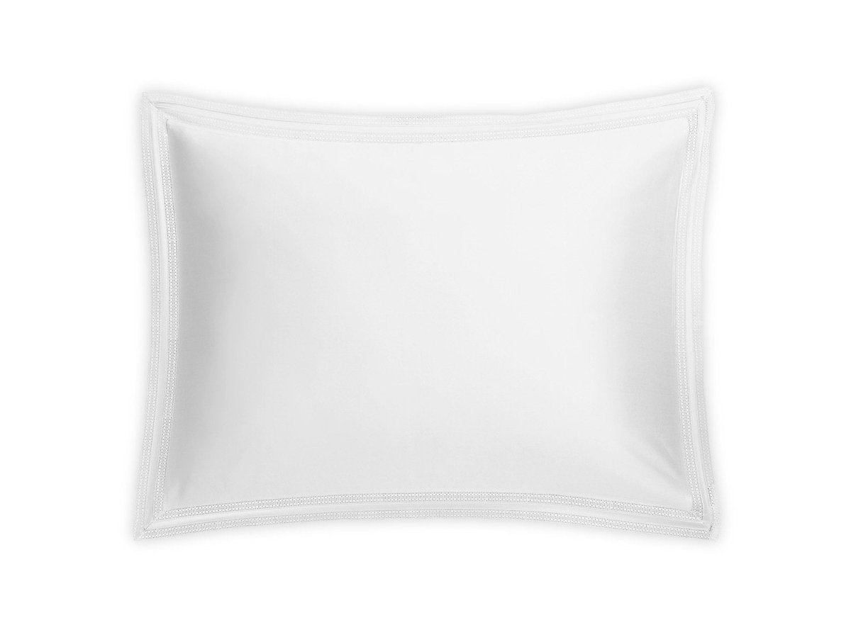 Matouk Grace White Pillow Sham | Fig Linens and Home