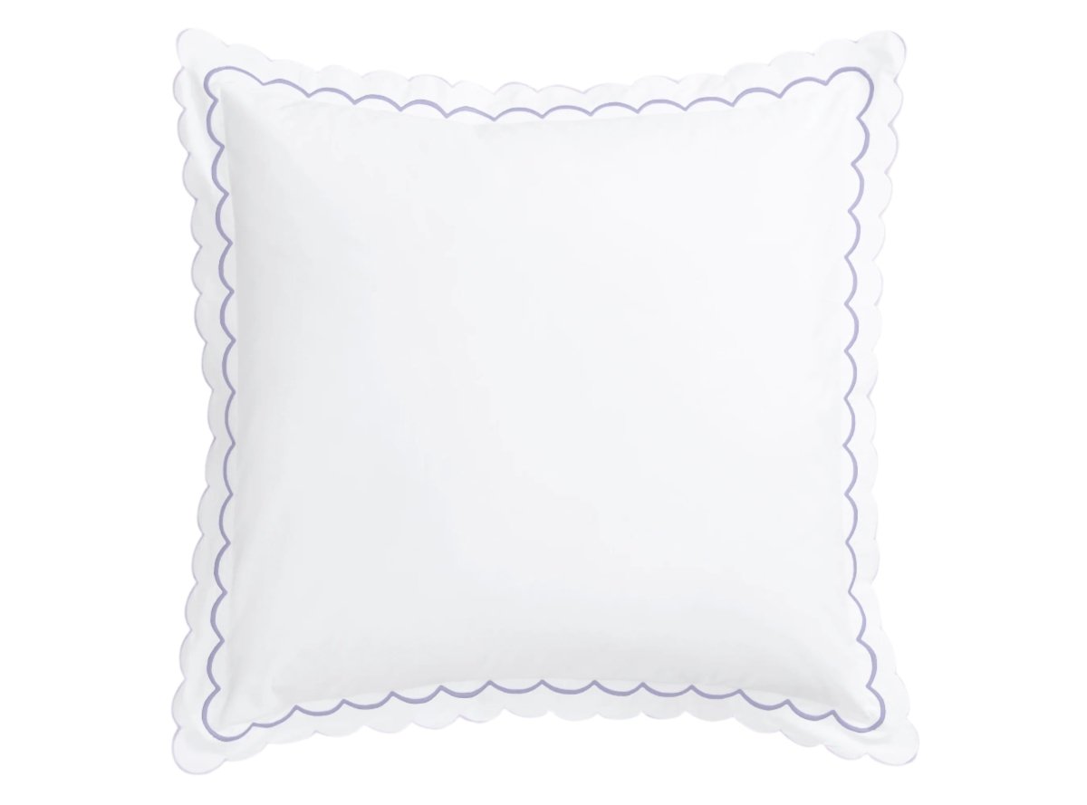 Matouk India Ceylon Duvets & Shams by Matouk - Lilac Euro Sham 27 x 27 with 2" flange at FIG LINENS AND HOME - 22