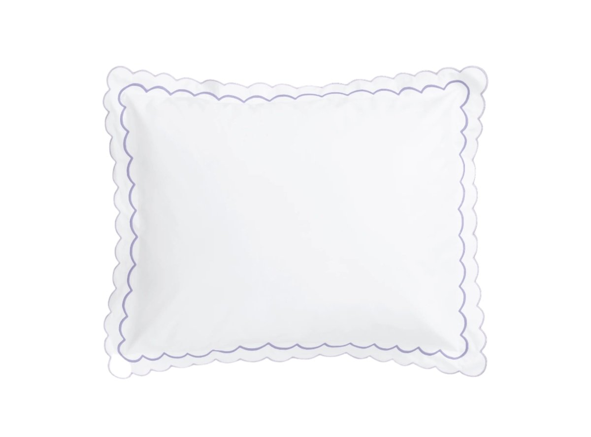 Matouk India Ceylon Duvets & Shams by Matouk - Lilac King Sham 21 x 36 with 2" flange at FIG LINENS AND HOME - 25