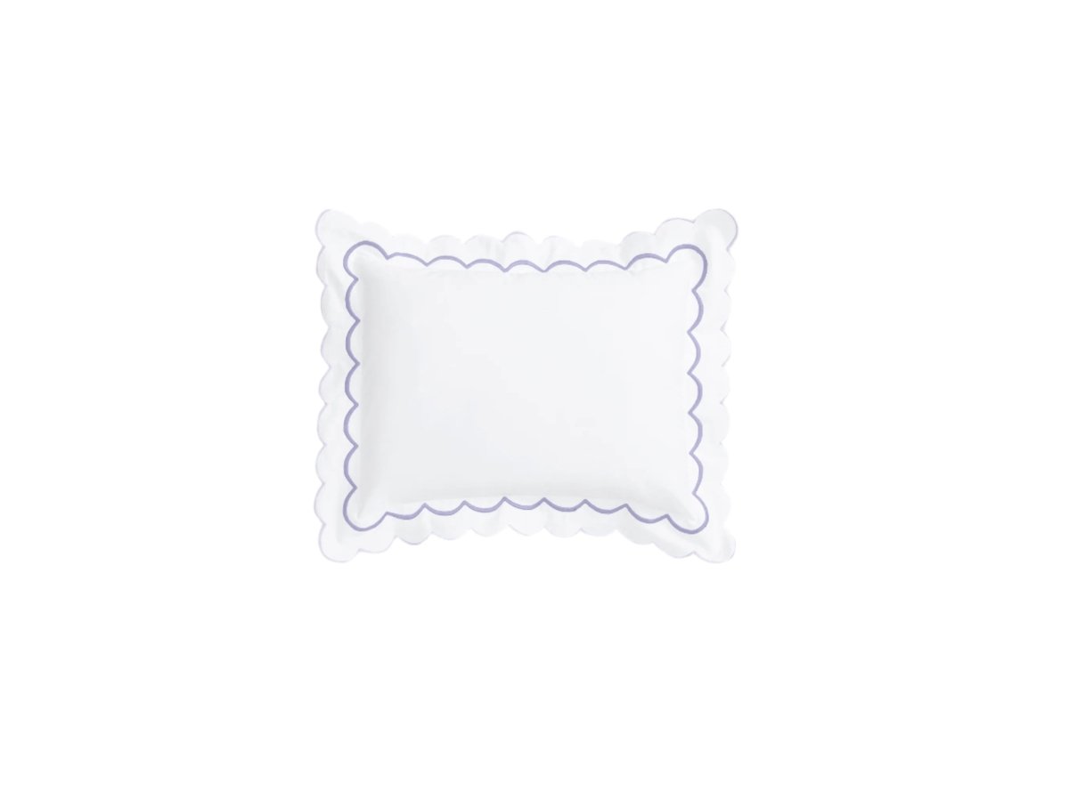 Matouk India Ceylon Duvets & Shams by Matouk - Lilac Boudoir Sham 12 x 16 with 2" flange at FIG LINENS AND HOME - 16