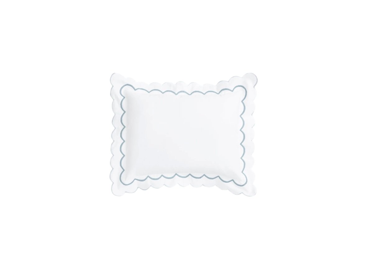 Matouk India Ceylon Duvets & Shams by Matouk - Pool Boudoir Sham 12 x 16 with 2" flange at FIG LINENS AND HOME - 17