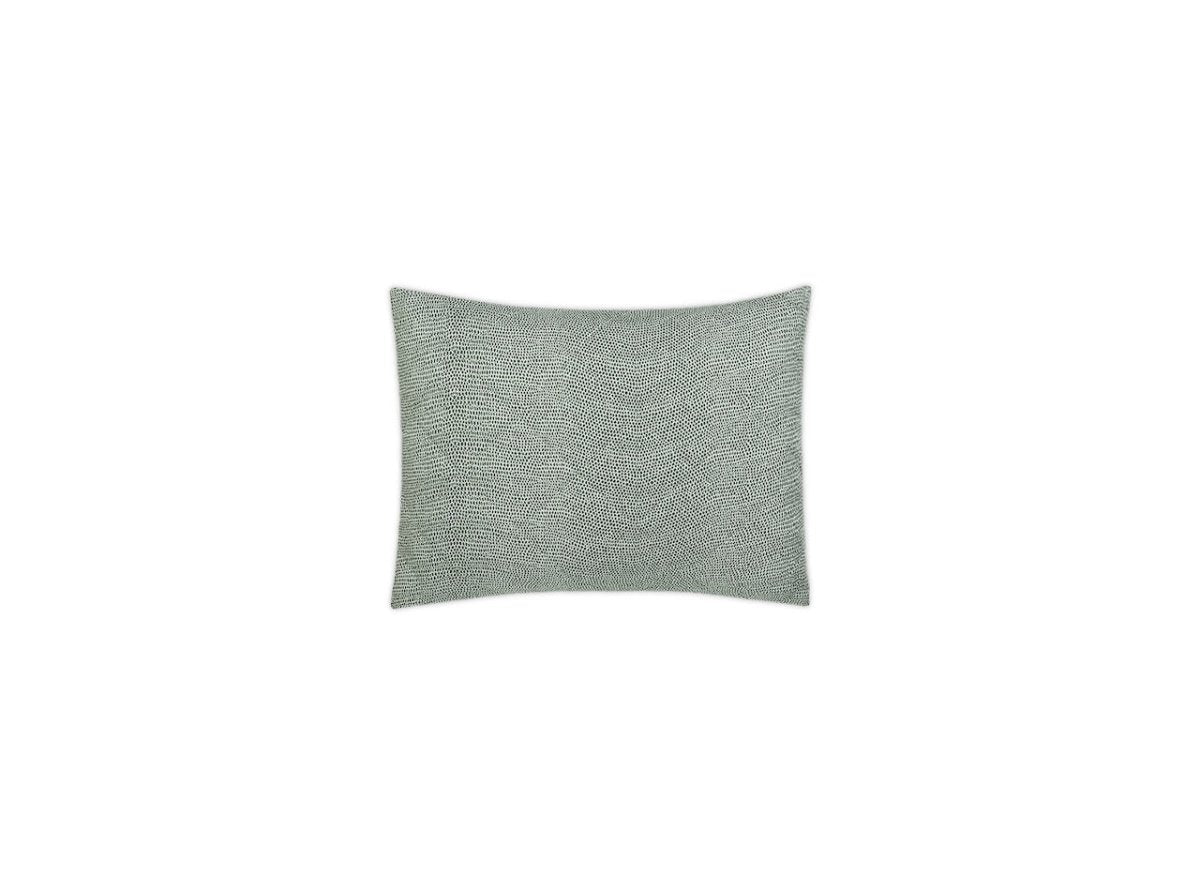 Matouk Jasper Quilted - Green Quilted Boudoir Sham at Fig Linens and Home