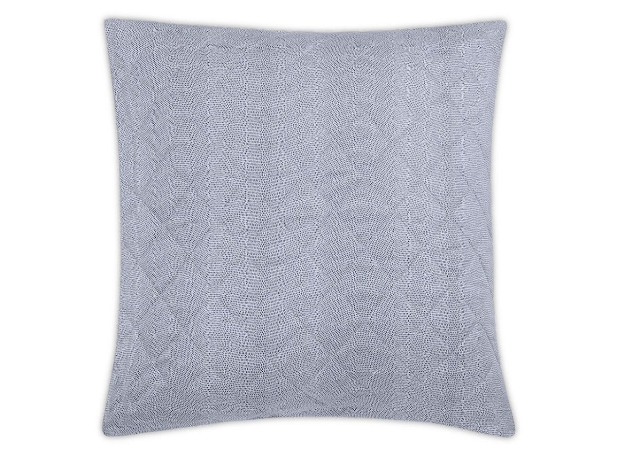 Matouk Jasper Quilted - Steel Blue Quilted Euro Sham at Fig Linens and Home
