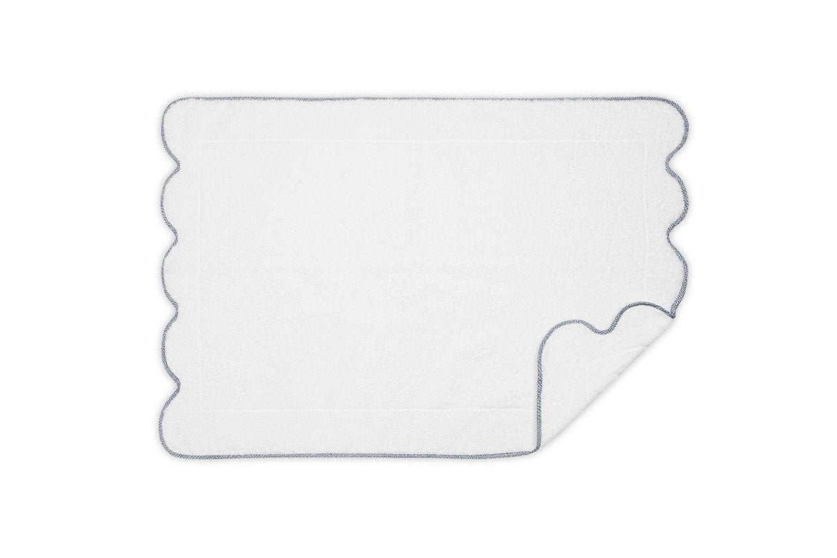 Jasper Tub Mat 24 x 36 Steel Blue | Matouk at Fig Linens and Home