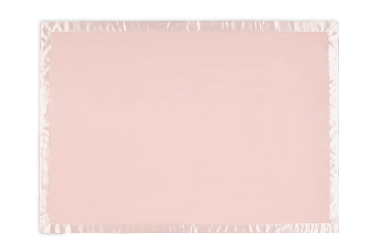 Blush Pink Baby Blanket - Matouk Dream Modal Little Blanket at Fig Linens and Home - Open View