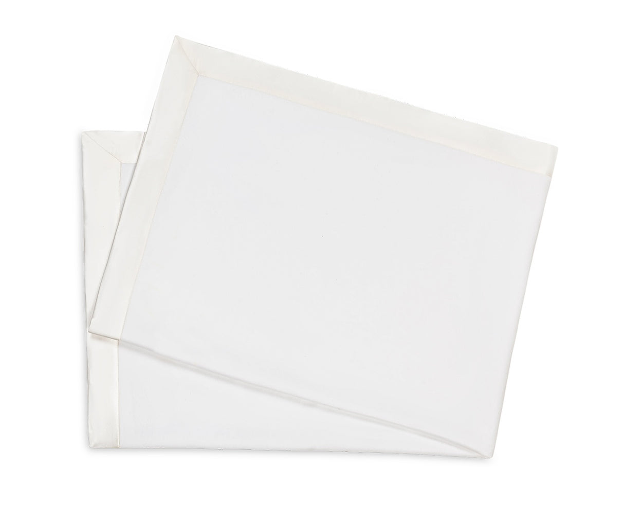 White Baby Blanket - Matouk Dream Modal Little Blanket at Fig Linens and Home - Folded View