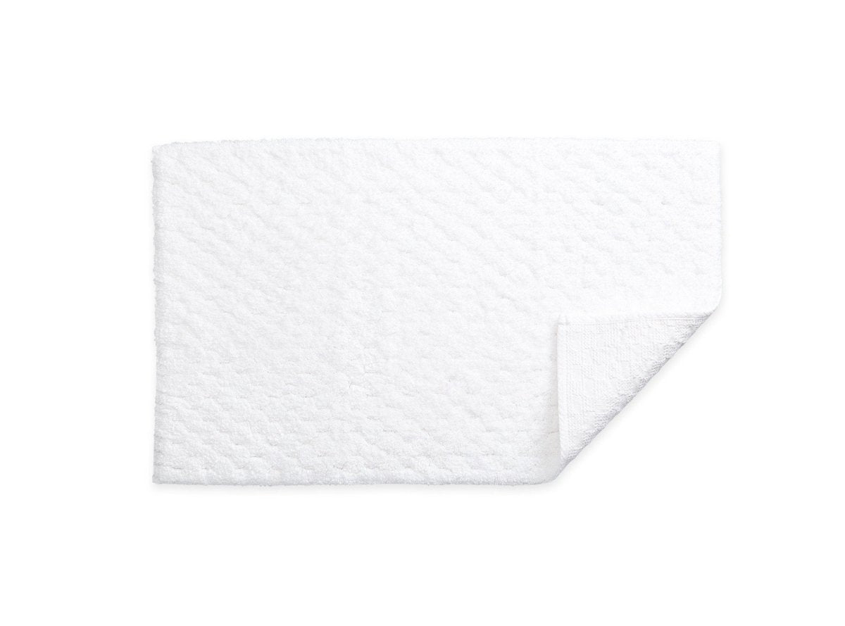 Matouk Lotus Bath Rug by Matouk - Large Bath Rug 24x40" White at FIG LINENS AND HOME - 7