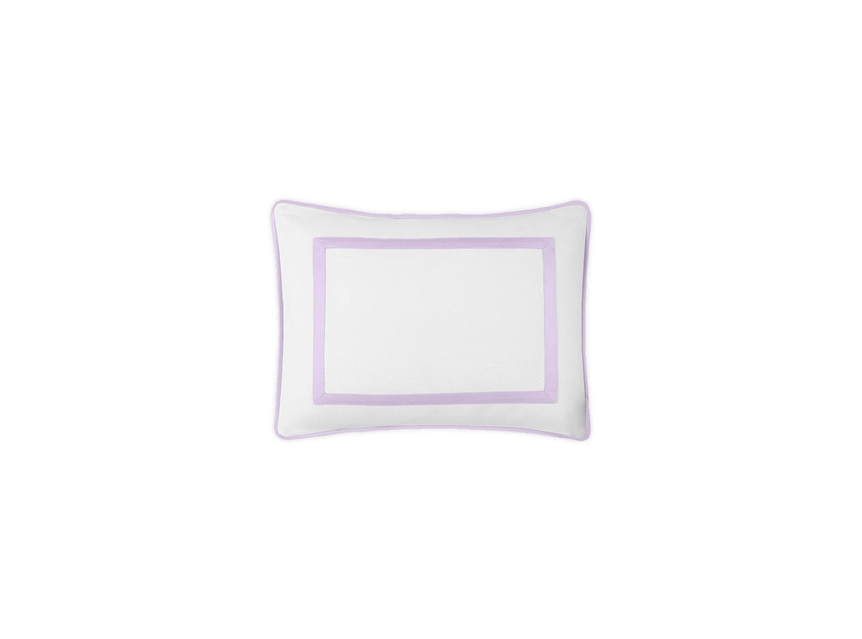 Matouk Louise Pique Boudoir Sham 12 x 16 Violet - M173 at Fig Linens and Home