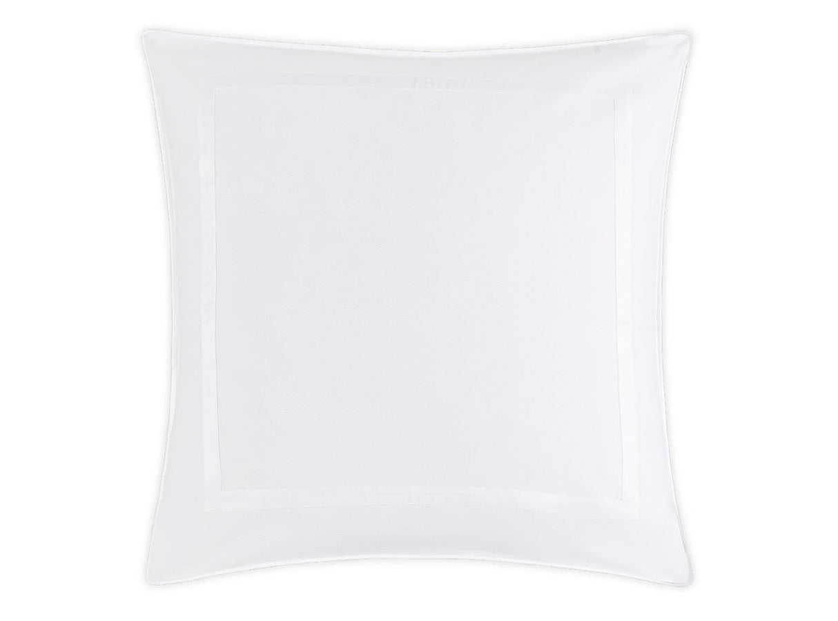 Matouk Louise Pique Euro Sham 27 x 27 White - M173 at Fig Linens and Home