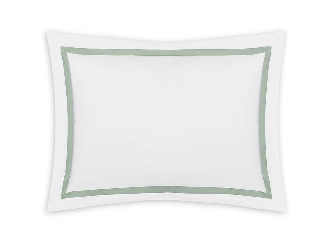Matouk Bedding - Lowell Celadon Green Pillow Sham at Fig Linens and Home
