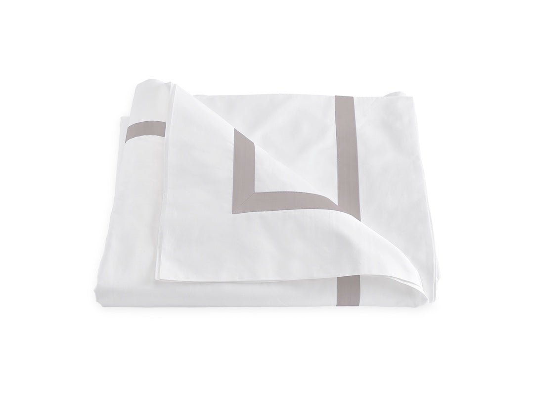 Matouk Bedding - Lowell Deep Lilac Duvet Cover at Fig Linens and Home