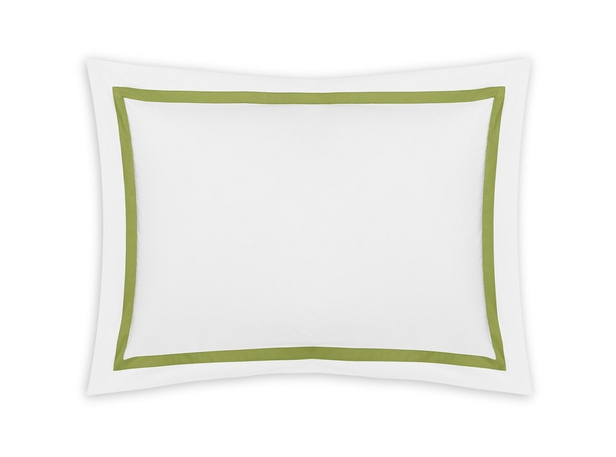 Lowell Grass Green Sham | Matouk at Fig Linens