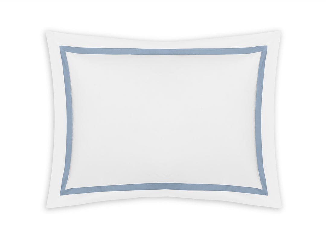 Pillow Sham - Matouk Lowell Hazy Blue Bedding at Fig Linens and Home