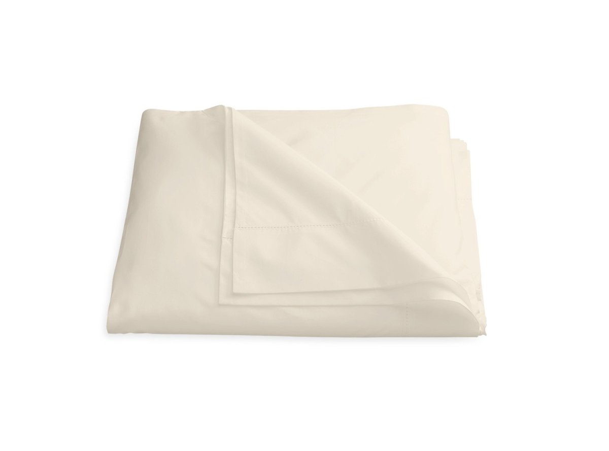 Luca Hemstitch Duvet Cover in Ivory | Matouk at Fig Linens