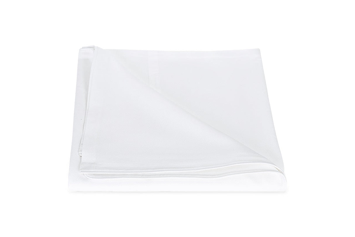 Matouk Louise Pique Full/Queen Duvet Cover 90 x 96 White - M173 at Fig Linens and Home