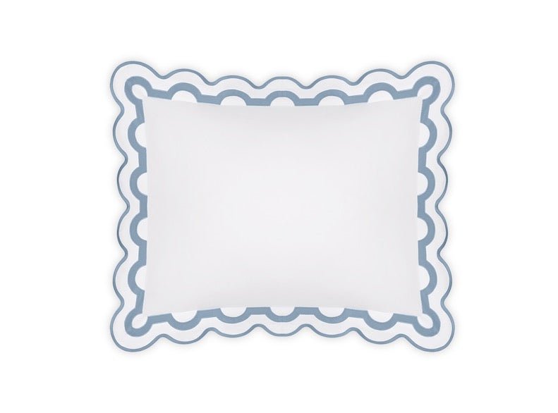 Matouk Bedding - Mirasol Hazy Blue Pillow Sham - Fig Linens and Home