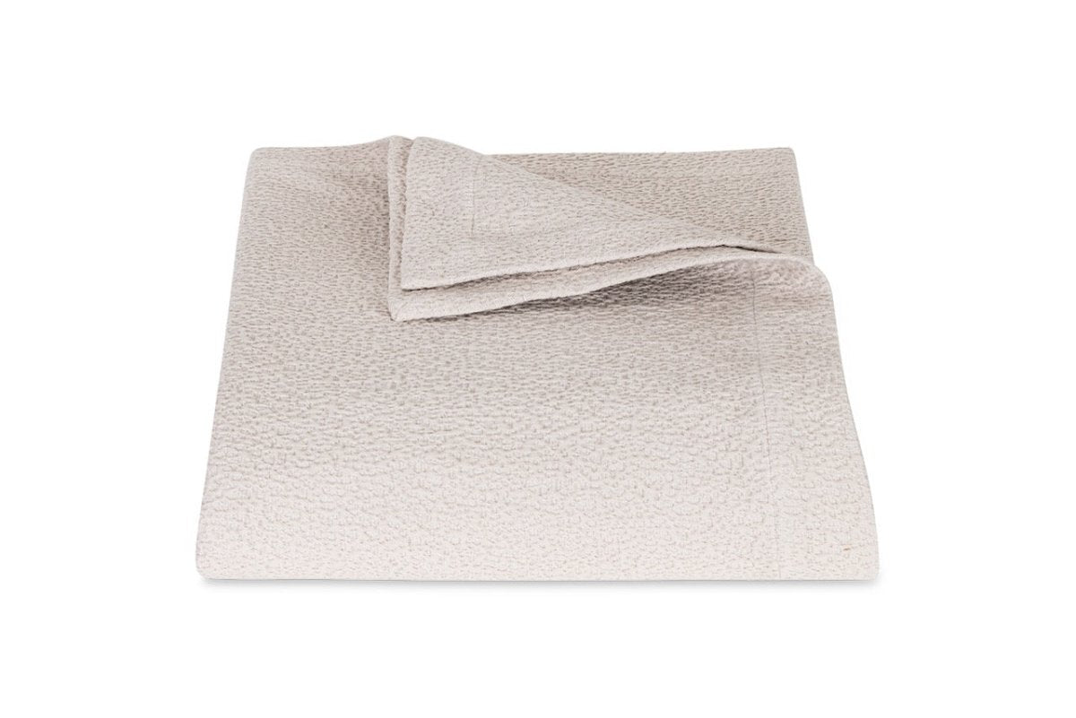 Matouk Malibu Coverlet pebble at Fig Linens and Home