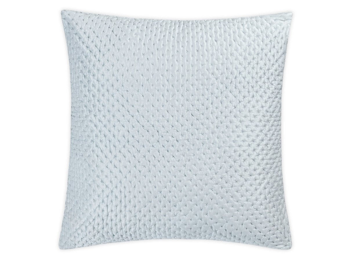 Matouk Margaret Cloud Bedding by Matouk Schumacher - Quilted Euro Sham 27 x 27 Cloud at FIG LINENS AND HOME - 2