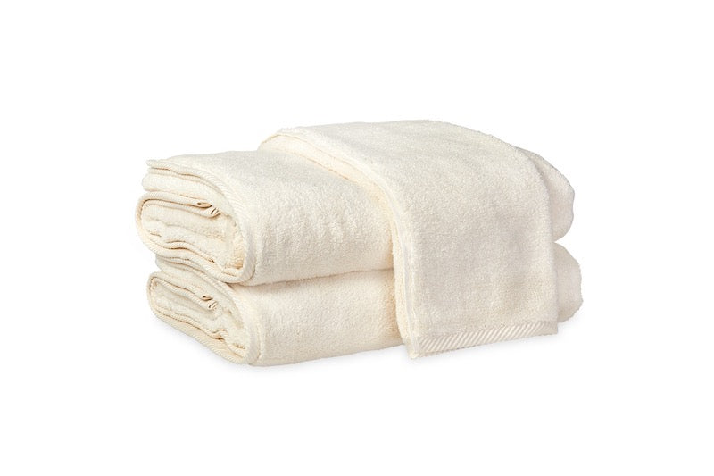 Milagro Ivory Towels at Fig Linens and Home - Matouk Bath Towels
