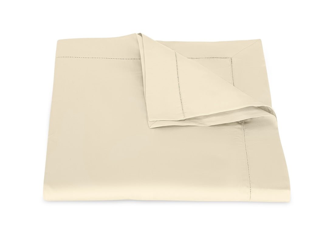 Matouk Milano Hemstitch Duvet Cover Fig Linens and Home - Color Dune