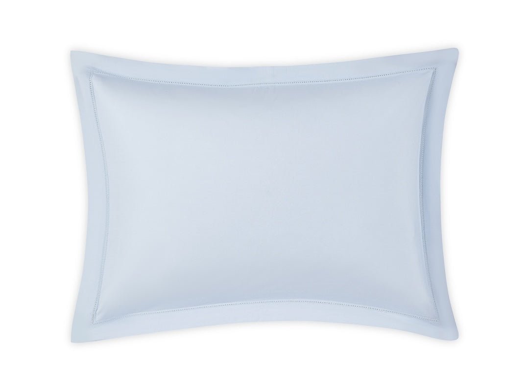 Matouk Milano Hemstitch Pillow Sham Fig Linens and Home - Color Sky Blue