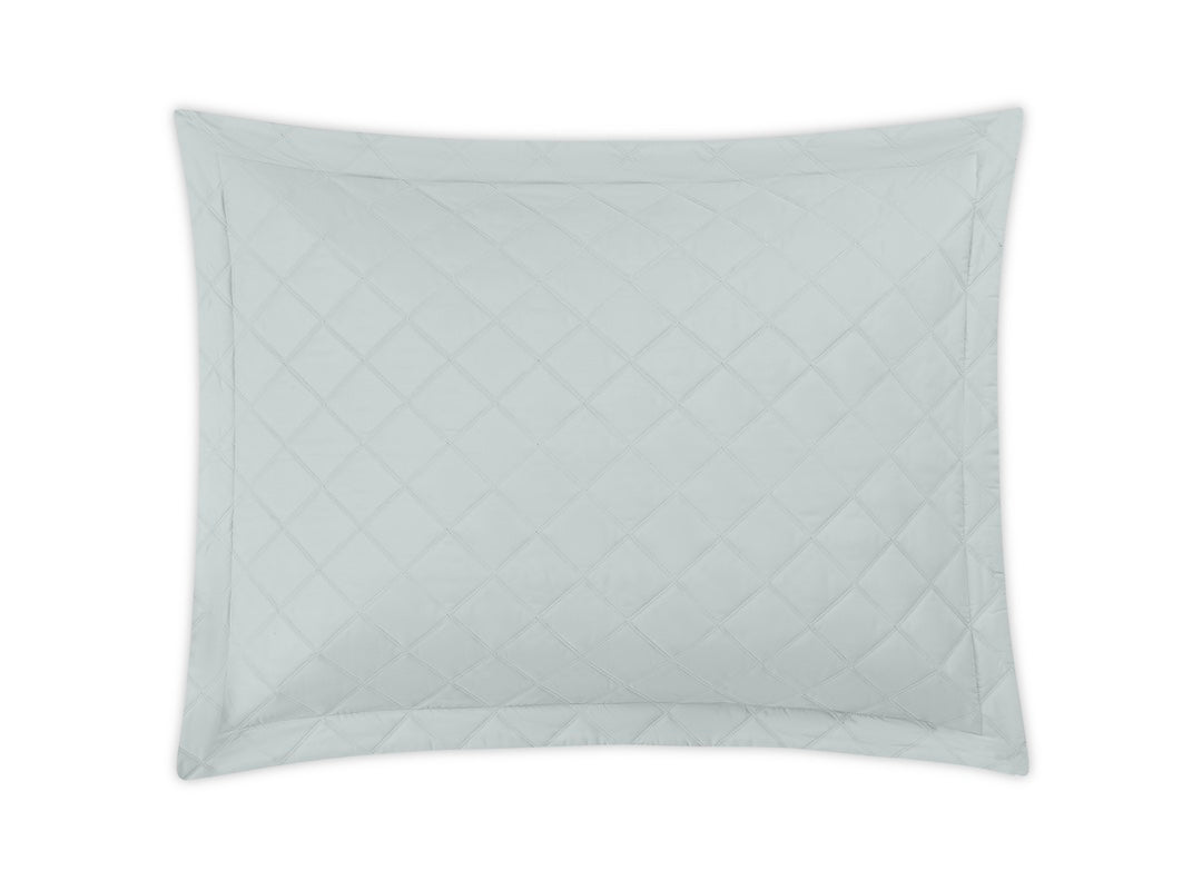 Pillow Sham - Matouk Percale Milano Pool Quilted Bedding at Fig Linens and Home