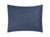 Pillow Sham - Matouk Percale Milano Steel Blue Quilted Bedding at Fig Linens and Home