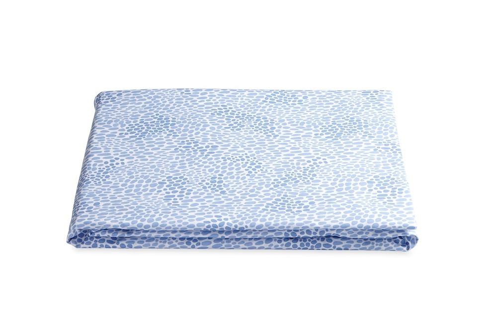 Matouk Nikita Azure Fitted Sheet | Fig Linens and Home