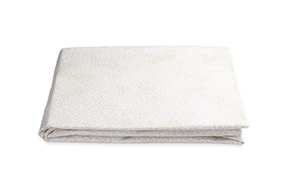 Matouk Nikita Champagne Fitted Sheet | Fig Linens and Home