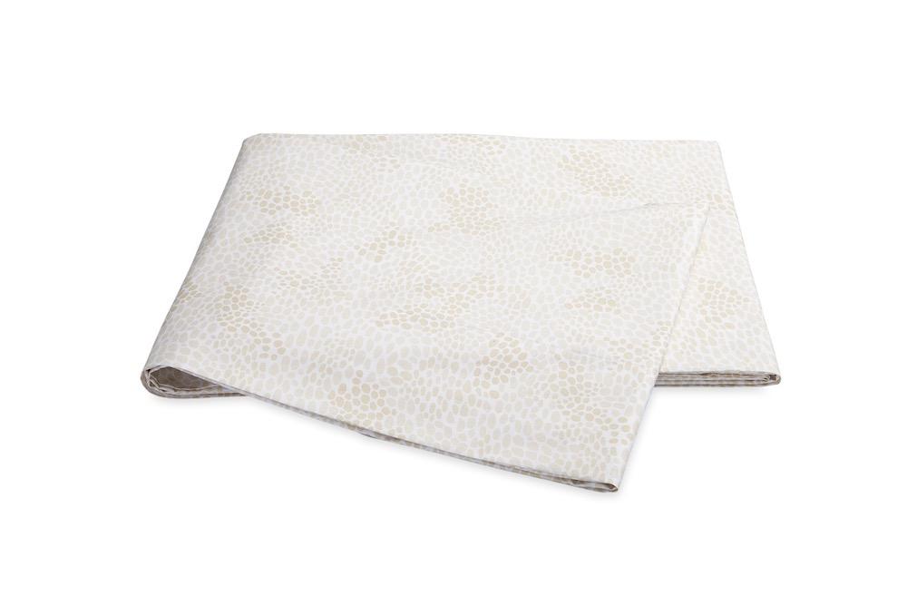 Matouk Nikita Champagne Flat Sheet | Fig Linens and Home