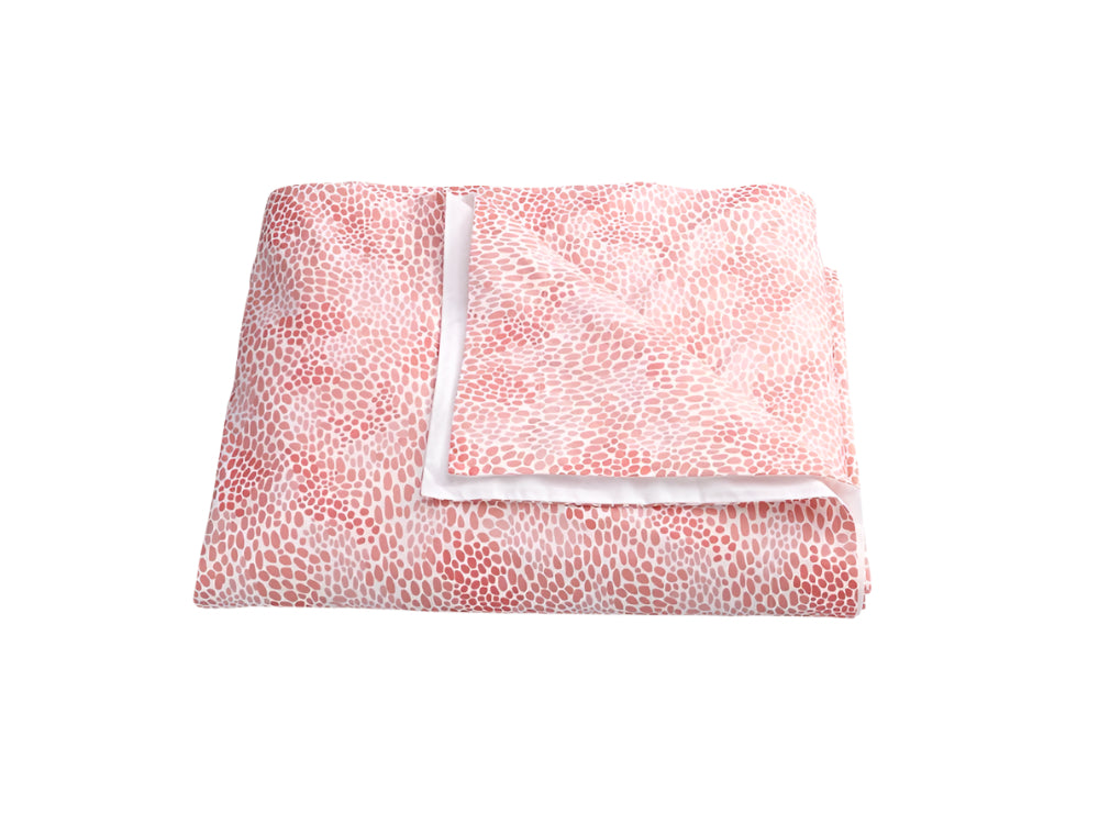 Matouk Nikita Coral Duvet Cover | Fig Linens and Home