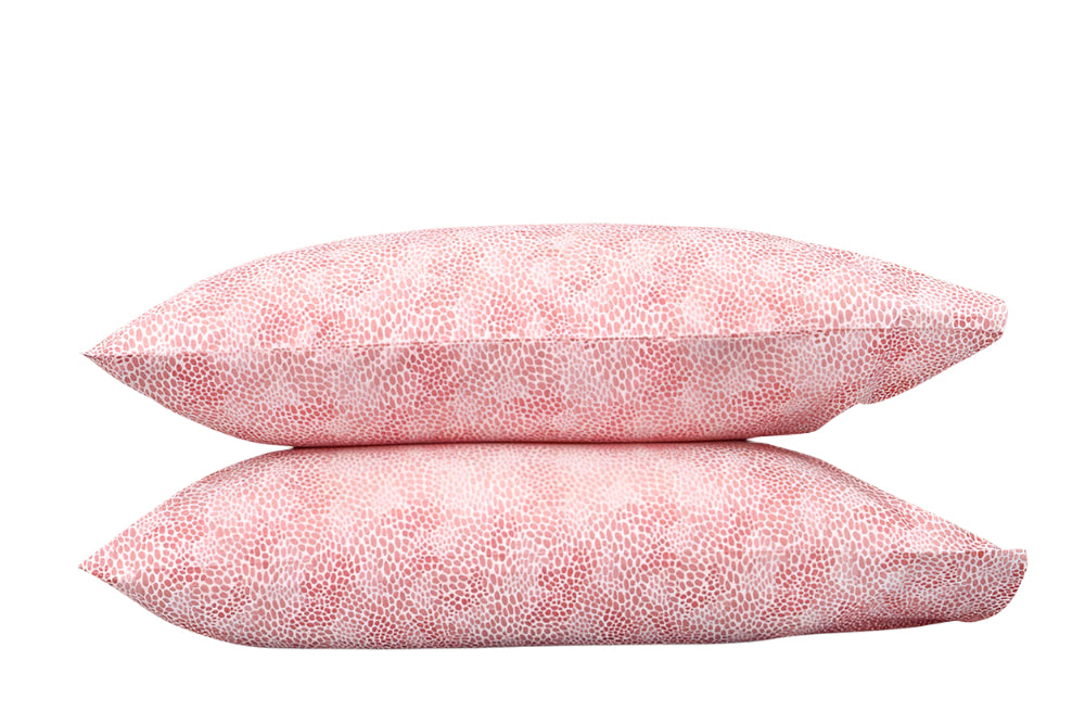 Matouk Nikita Coral Pillowcases | Fig Linens and Home