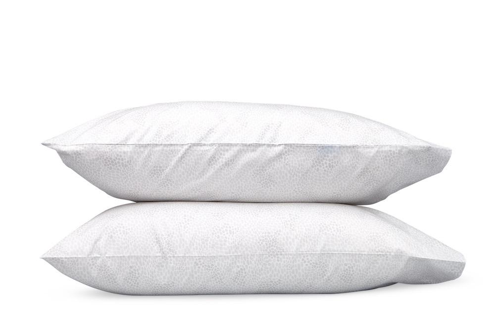 Matouk Nikita Silver Pillowcases | Fig Linens and Home