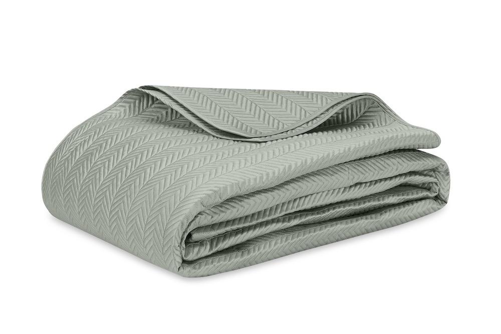 Netto Celadon Quilt | Matouk at Fig Linens and Home