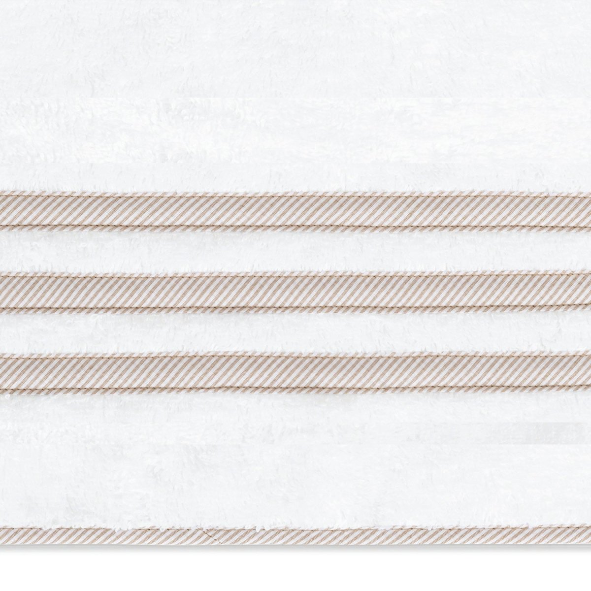 Matouk Newport Bath Towels in Tan Stripe | Fig Linens and Home