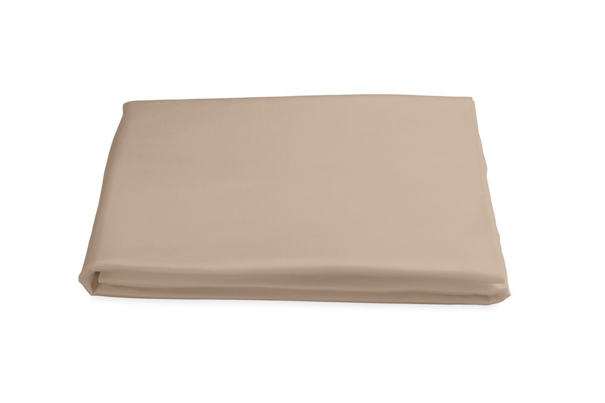 Matouk Nocturne Fitted Sheets by Matouk - Queen Fitted 17" Pocket Khaki at FIG LINENS AND HOME - 17