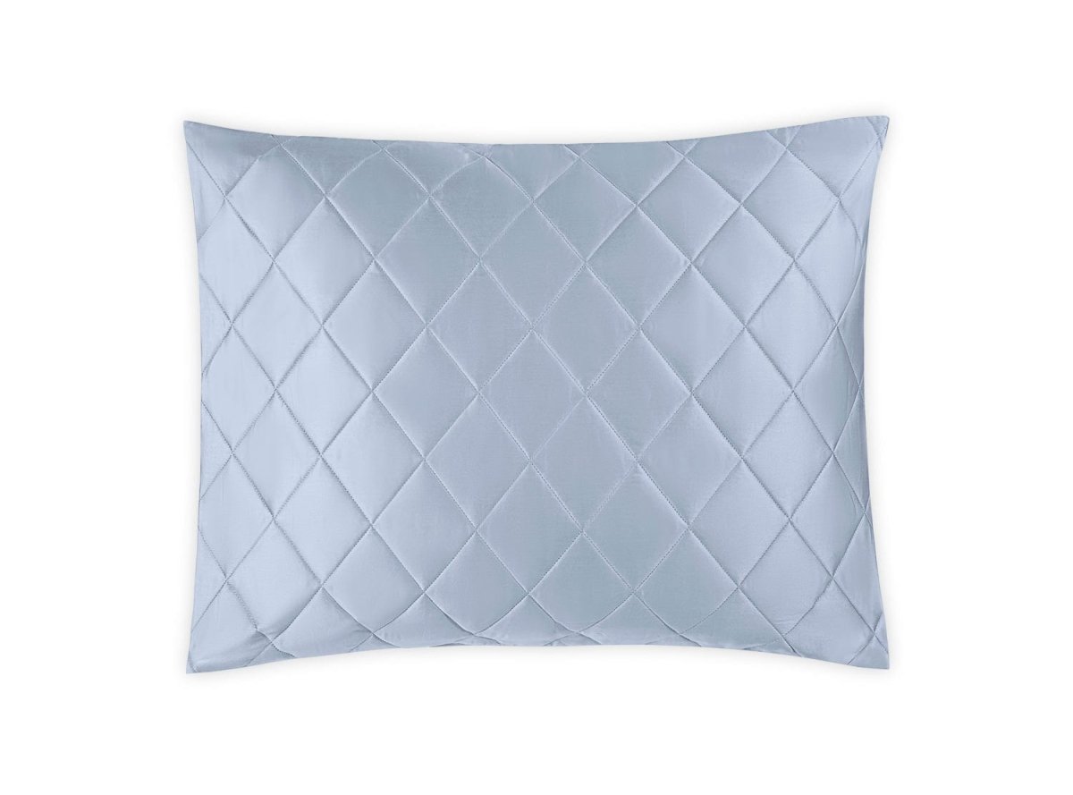 Matouk Pillow Sham - Nocturne Quilt in Hazy Blue at Fig Linens and Home