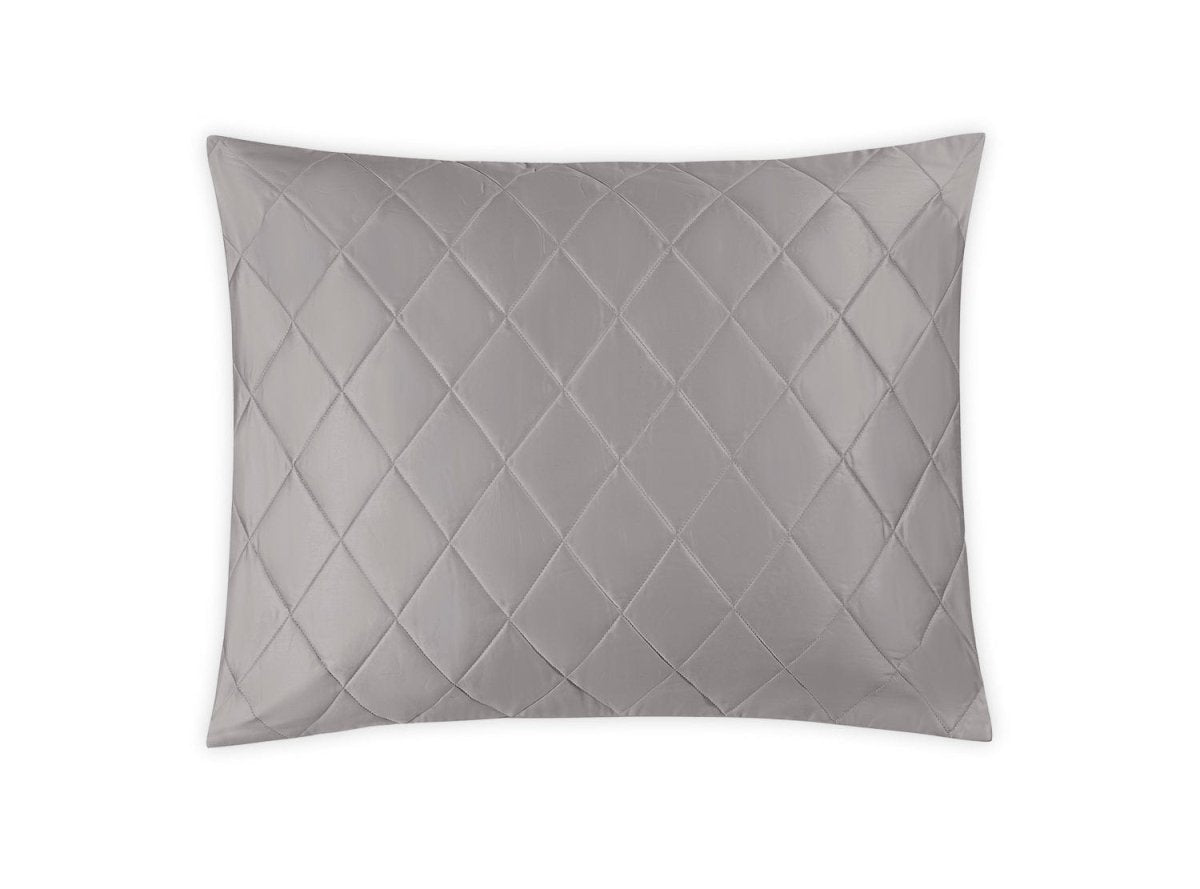 Matouk Coverlet - Nocturne Quilt in Platinum at Fig Linens and Home