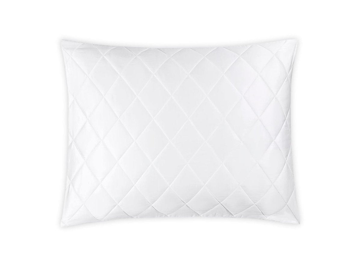 Matouk Pillow Sham - Nocturne Quilt in White at Fig Linens and Home