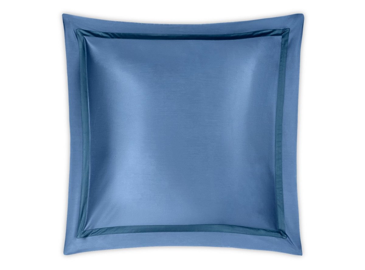 Euro Square Sham in Matouk Nocturne Sea Blue Bedding | Fig Linens and Home