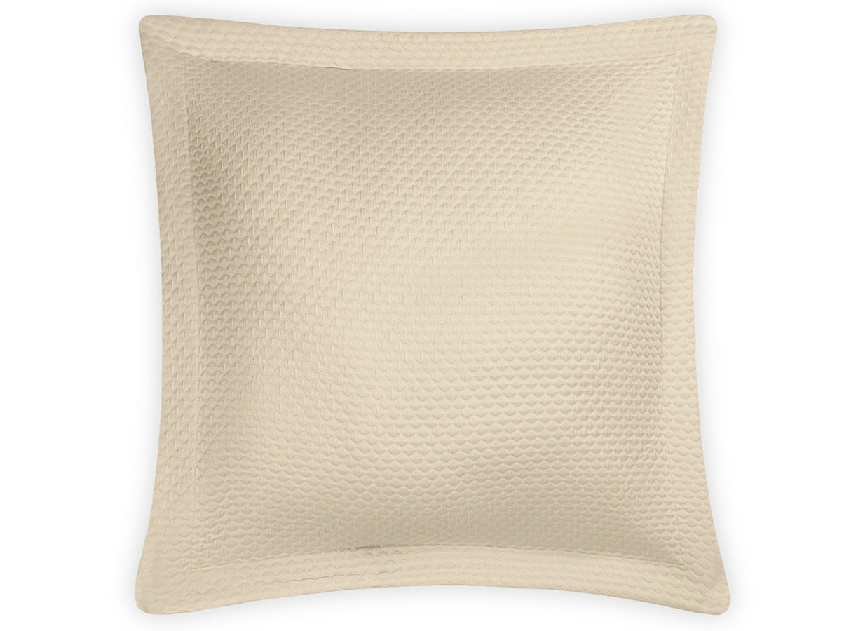 Euro Sham - Perla Sham by Matouk in Almond at Fig Linens and Home