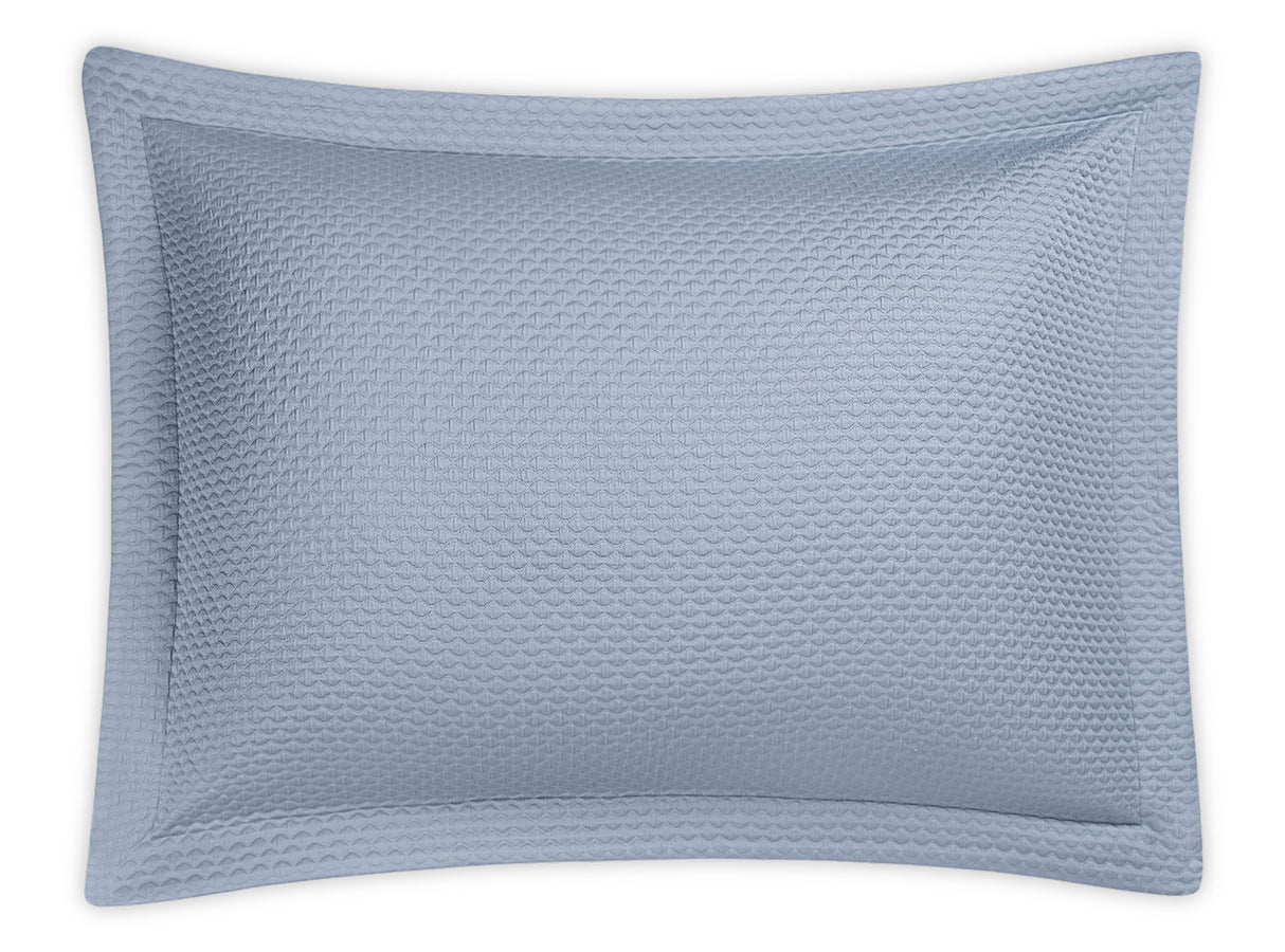 Oversized Euro Sham - Perla Sham by Matouk in Hazy Blue at Fig Linens and Home