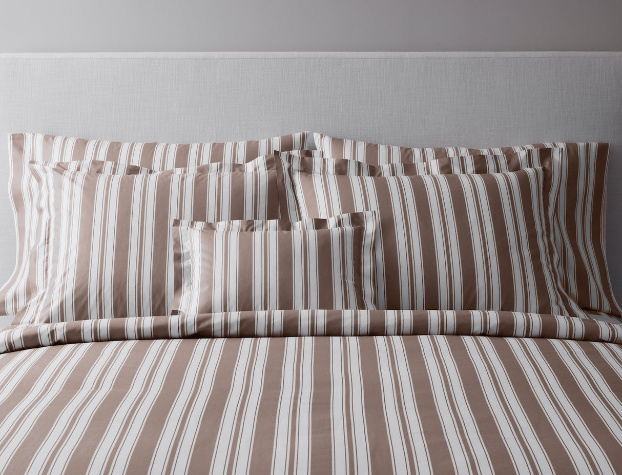Elio Stripe Bedding by Matouk Schumacher at Fig Linens and Home - Shams View on Duvet