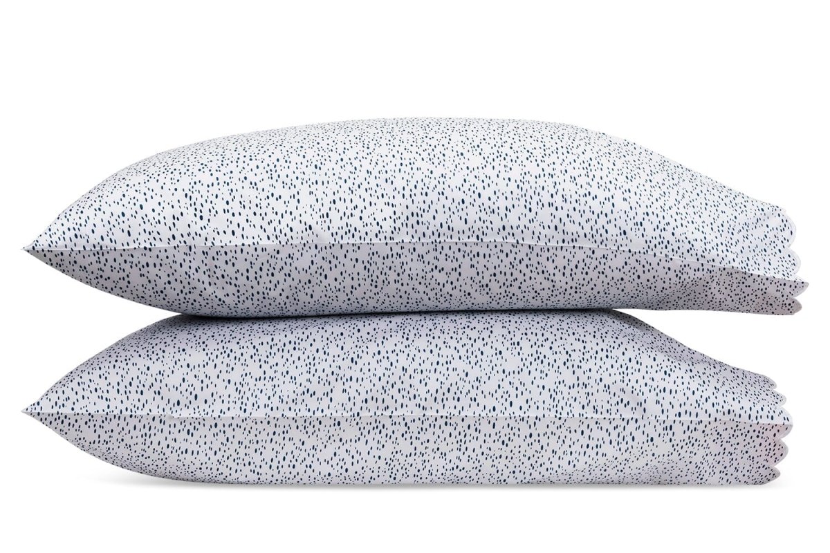 Pillowcases - Celine Prussian Blue Bedding by Matouk Schumacher