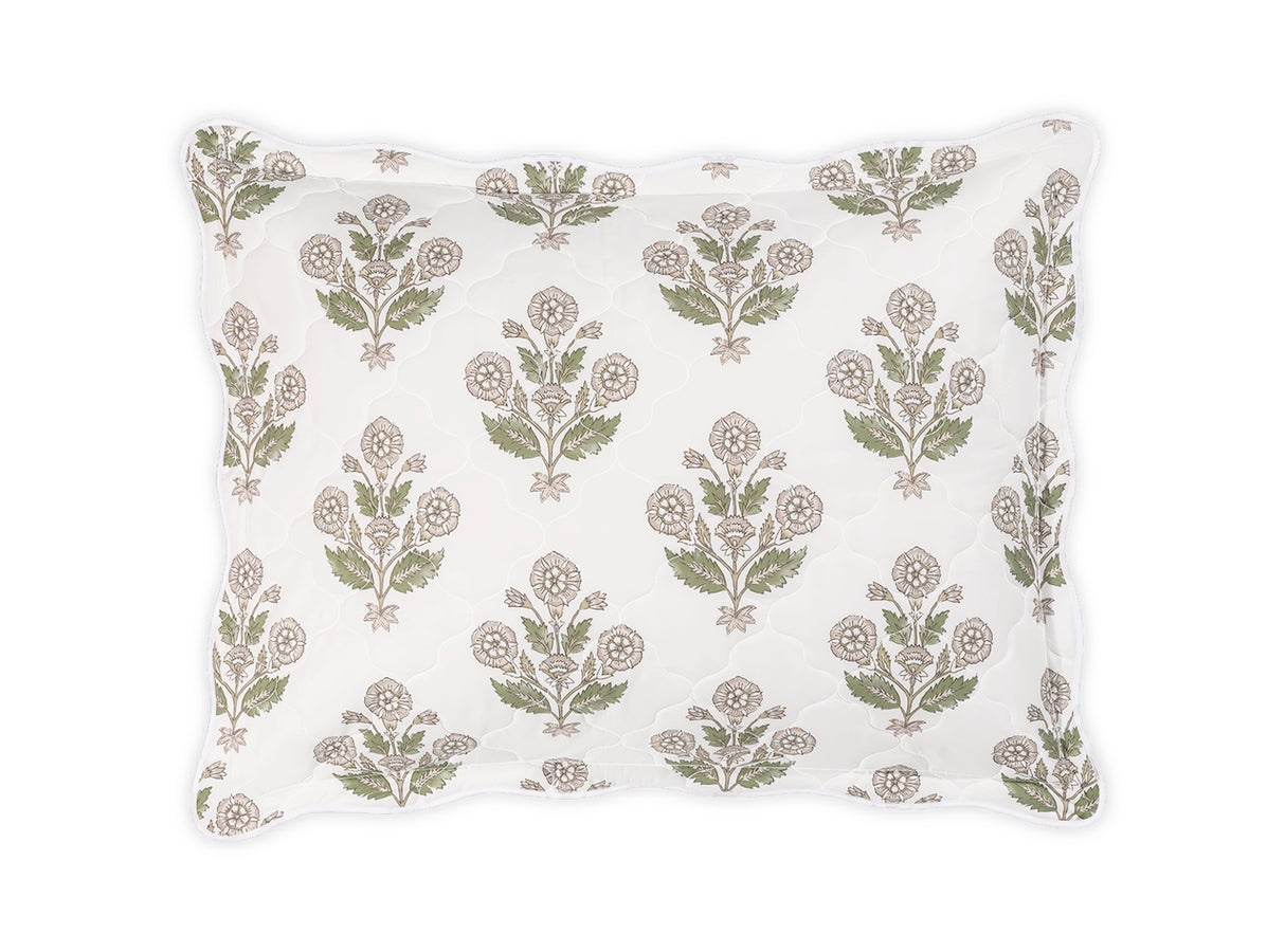 Dalila Quilted Pebble Pillow Sham | Matouk Schumacher at Fig Linens and Home
