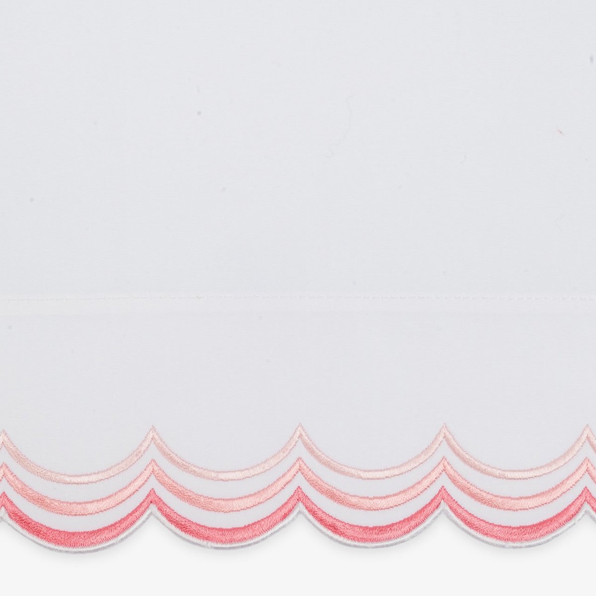 Matouk Stella Bedding Swatch - Pink Scallop Color - Fig Linens and Home