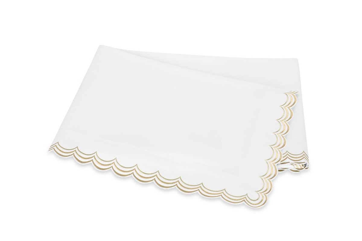 Matouk Stella King Flat 114 x 112 Champagne | Fig Linens and Home