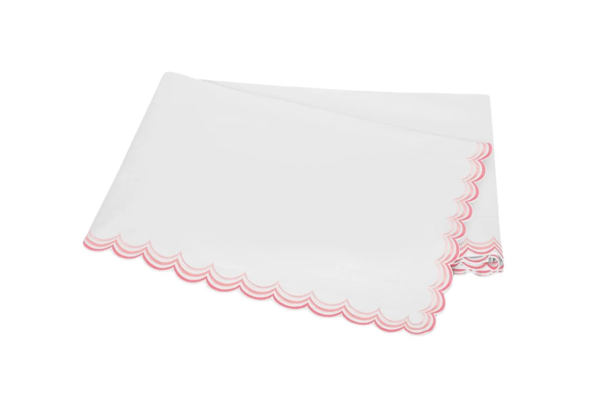 Matouk Stella King Flat 114 x 112 Pink | Fig Linens and Home